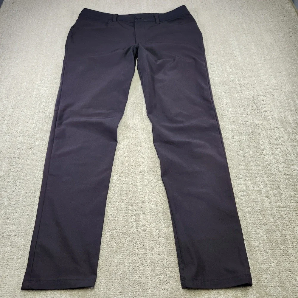 Lululemon Pants Men 31x34 ABC Slim Fit Performance Chino Black Golf Athleisure